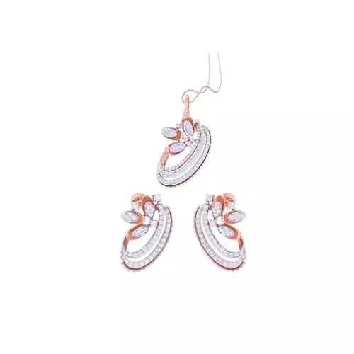 Earring Pendant Set 3dm STL OBJ FBX Renders Details