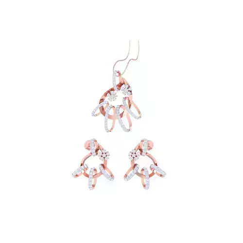 Earring Pendant Set 3dm STL OBJ FBX Renders Details