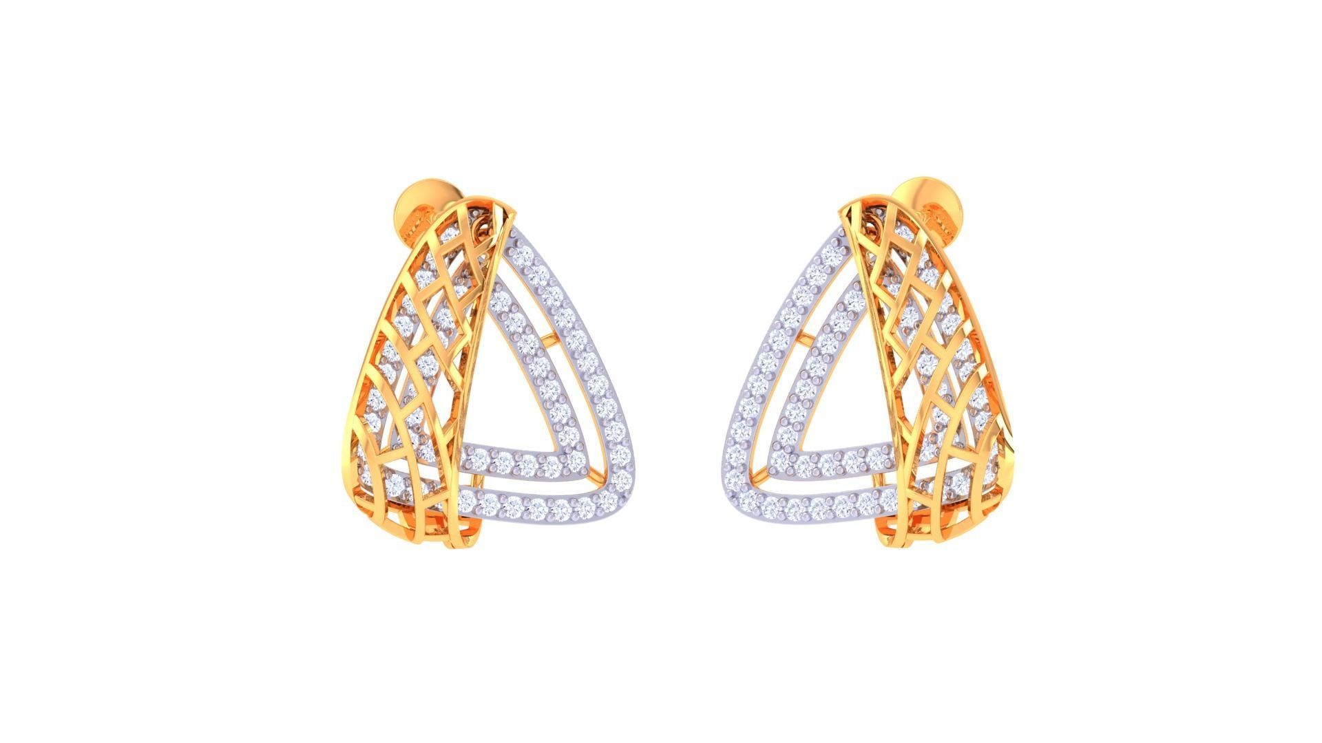 Earring Pendant Set 3dm STL OBJ FBX Renders Details 3D print model_4