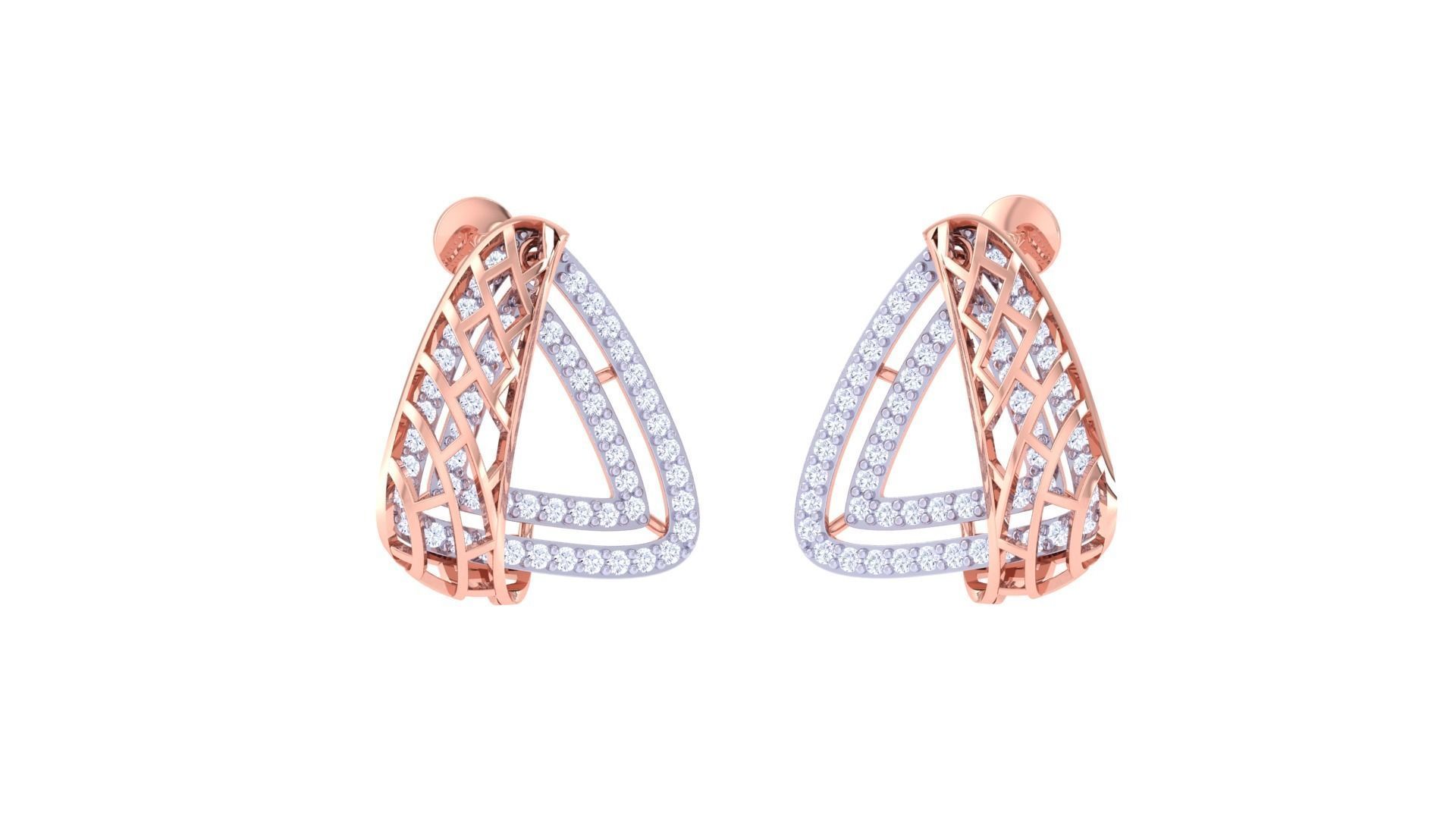 Earring Pendant Set 3dm STL OBJ FBX Renders Details 3D print model_2