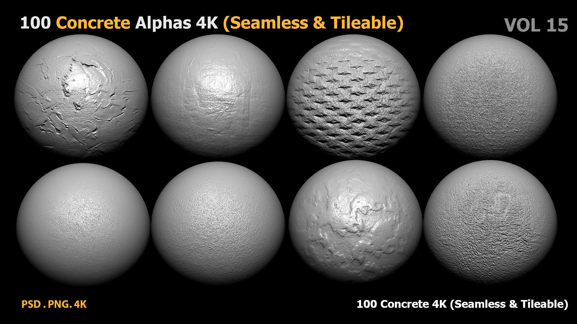 100 Concrete Alphas 4K Seamless Tileable vol 15 Texture_10