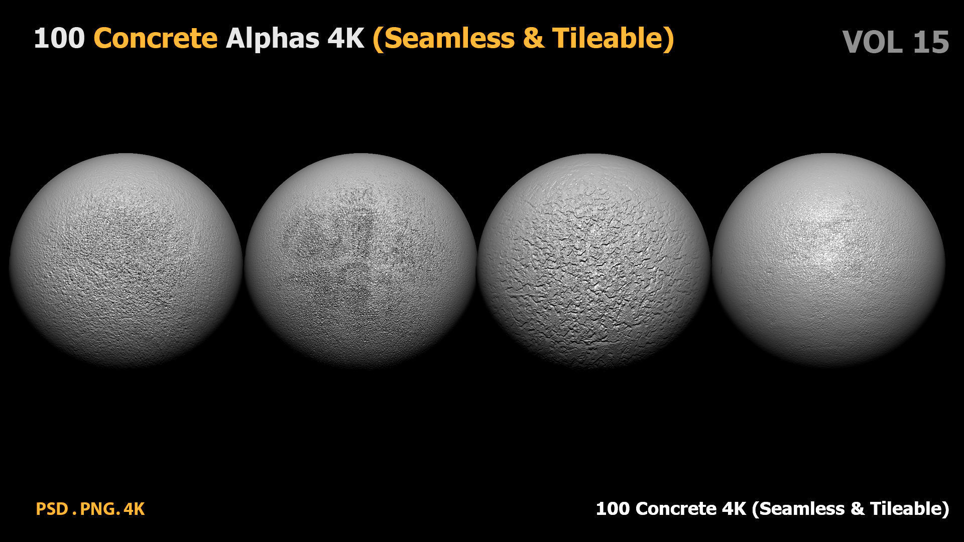 100 Concrete Alphas 4K Seamless Tileable vol 15 Texture_27