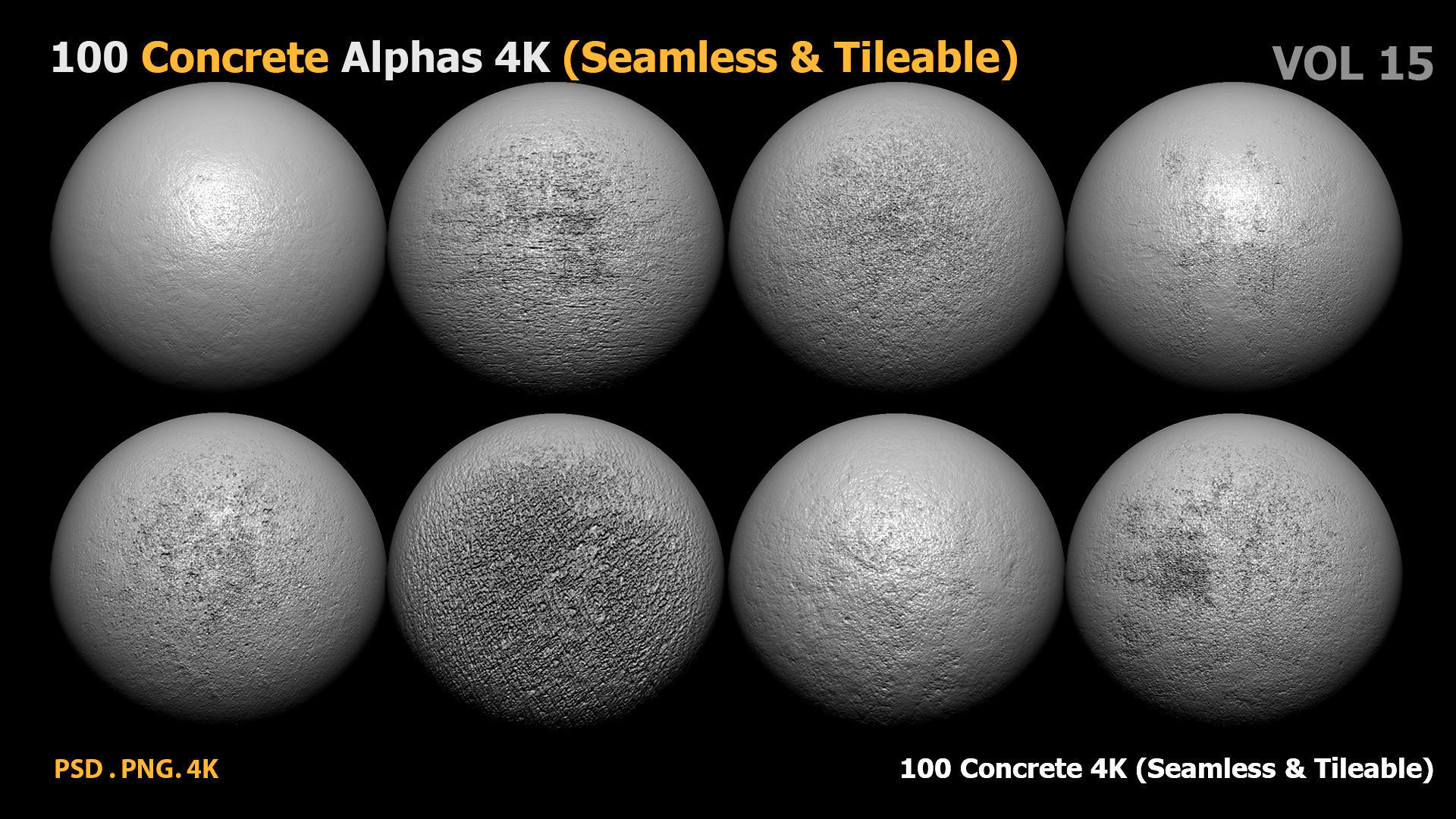 100 Concrete Alphas 4K Seamless Tileable vol 15 Texture_9