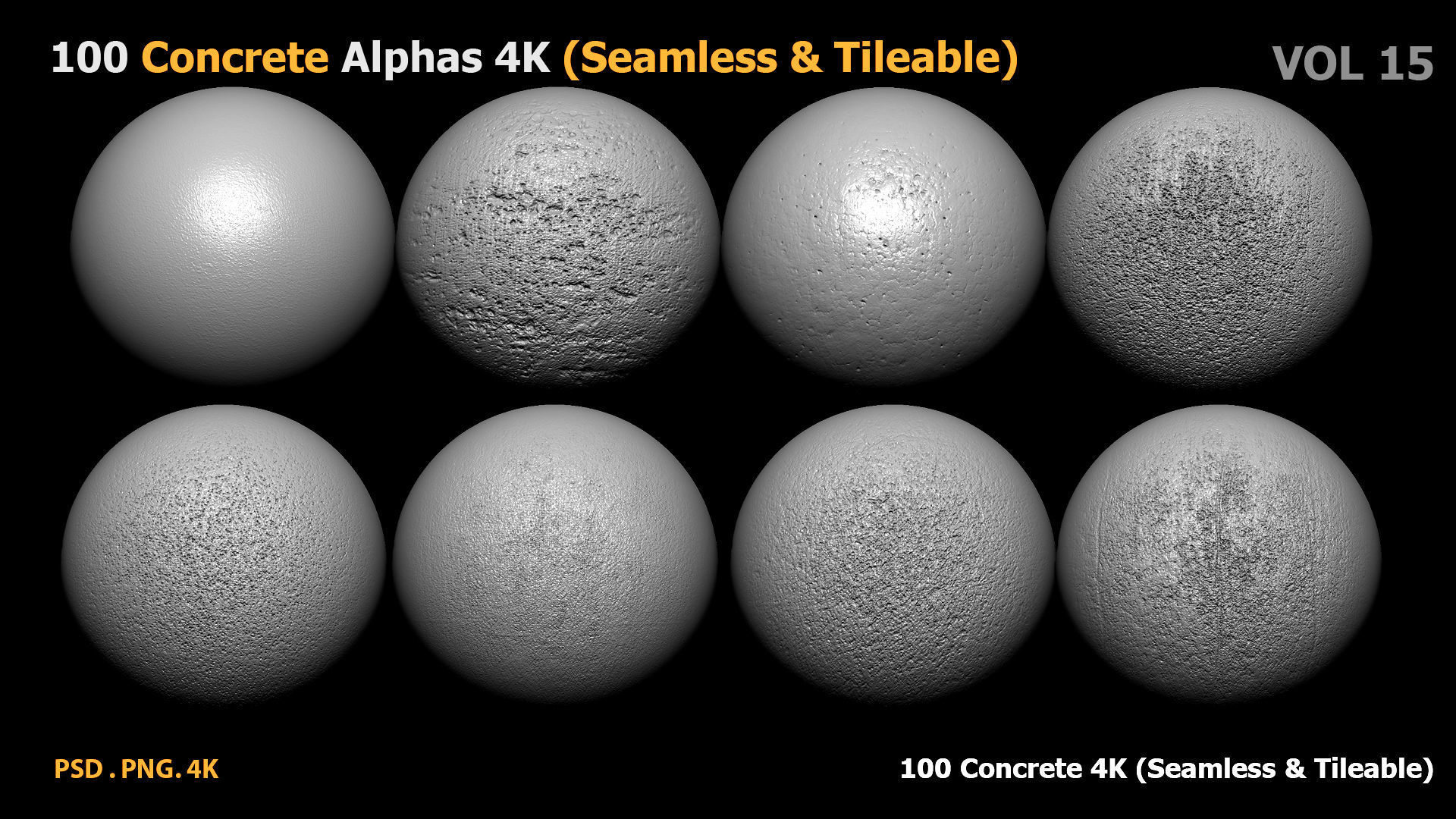 100 Concrete Alphas 4K Seamless Tileable vol 15 Texture_24