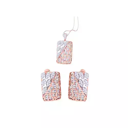 Earring Pendant Set 3dm STL OBJ FBX Renders Details