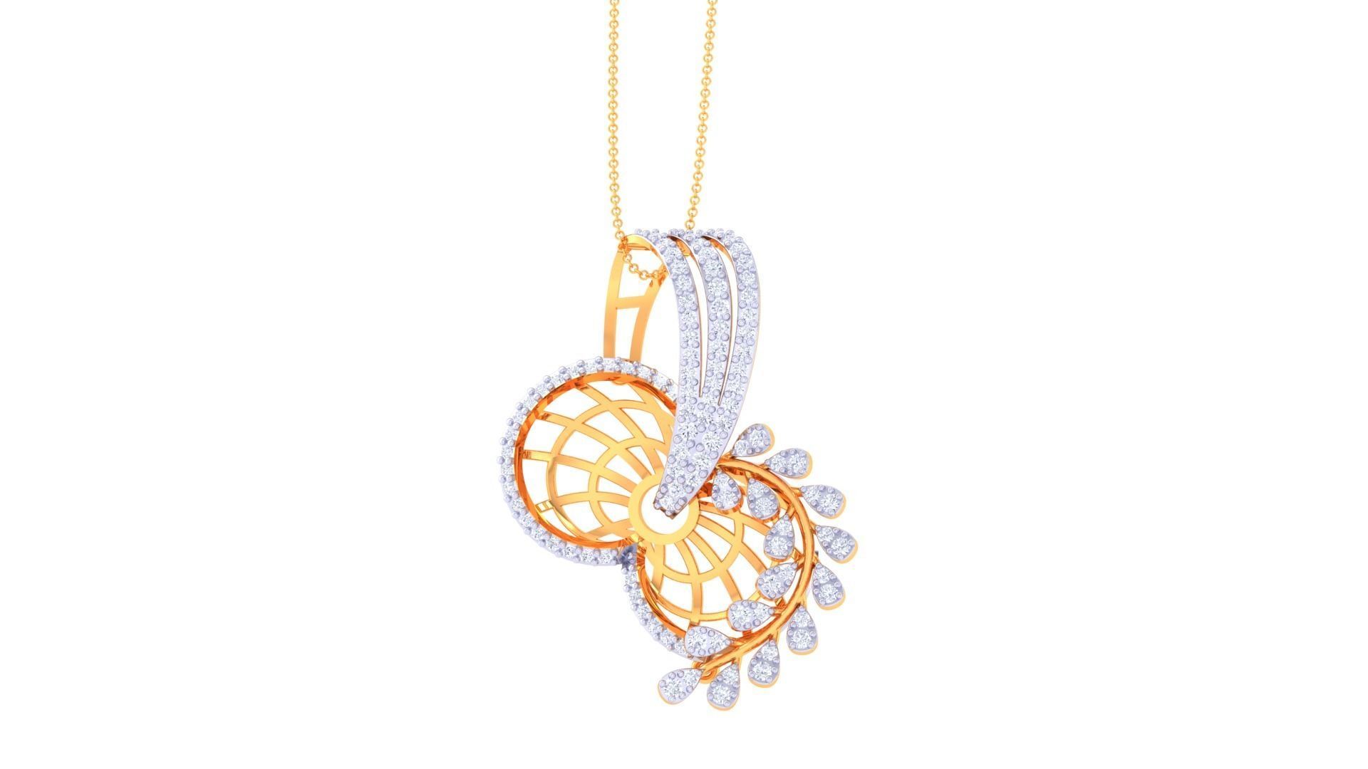 Earring Pendant Set 3dm STL OBJ FBX Renders Details 3D print model_9