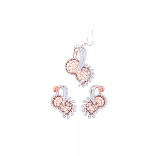 Earring Pendant Set 3dm STL OBJ FBX Renders Details