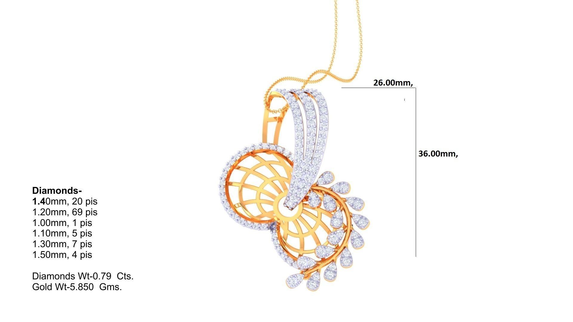 Earring Pendant Set 3dm STL OBJ FBX Renders Details 3D print model_6
