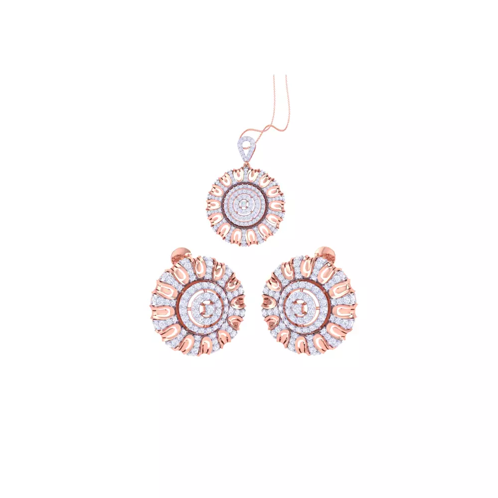 Earring Pendant Set 3dm STL OBJ FBX Renders Details 3D print model_0