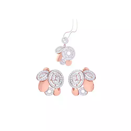 Earring Pendant Set 3dm STL OBJ FBX Renders Details