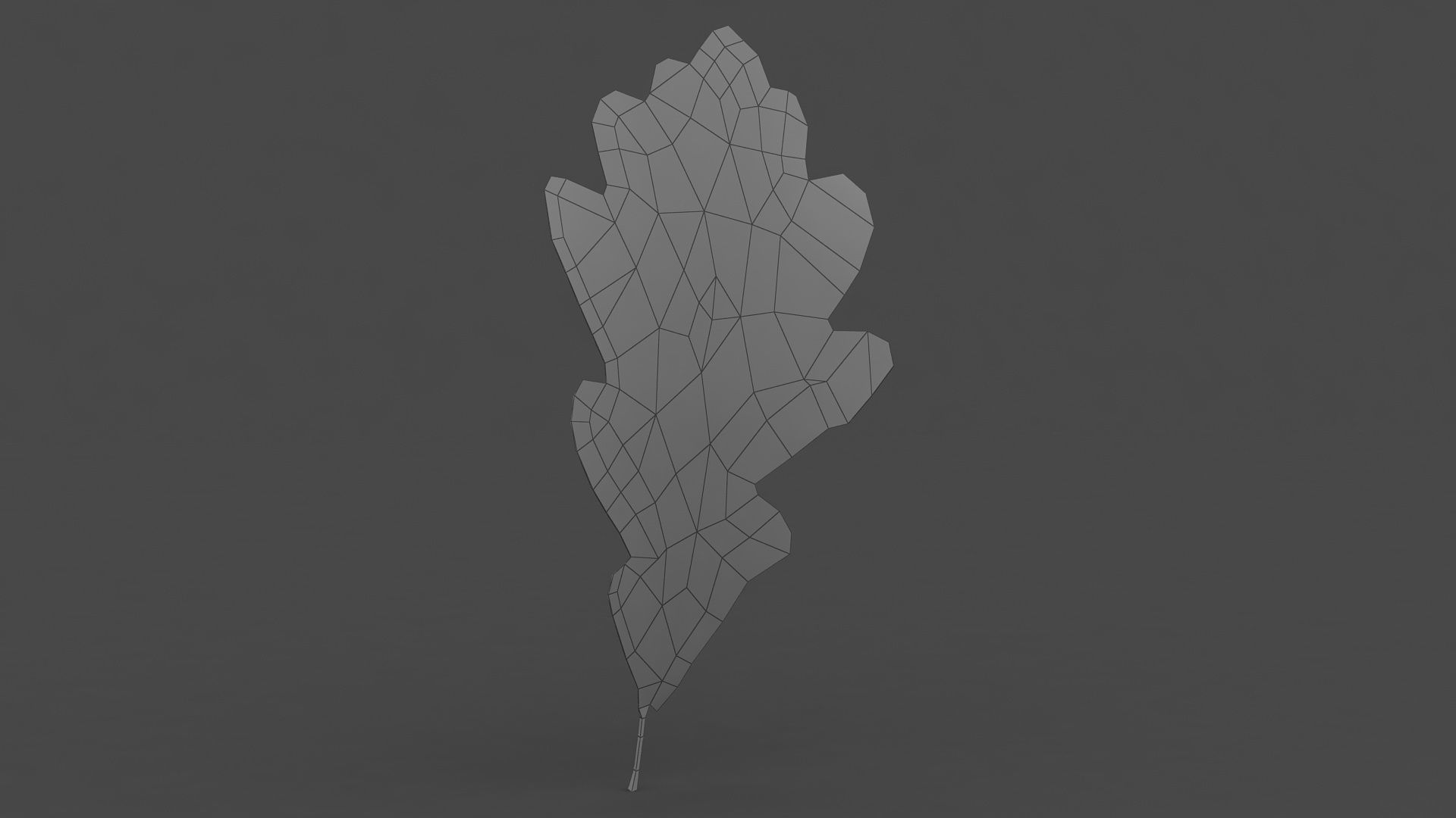 Oak leaf v2 3D model_6