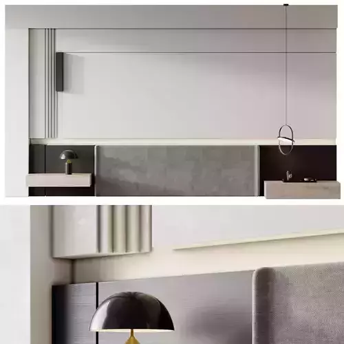 Headboard 3 living room with fireplace