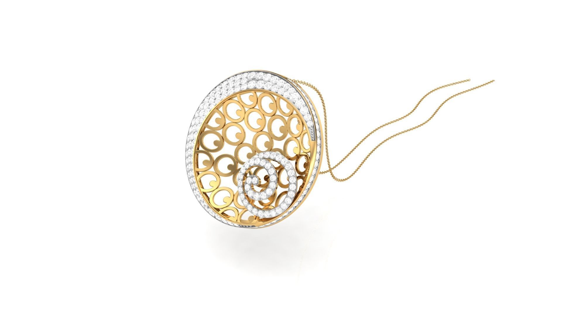 Earring Pendant Set 3dm STL OBJ FBX Renders Details 3D print model_10