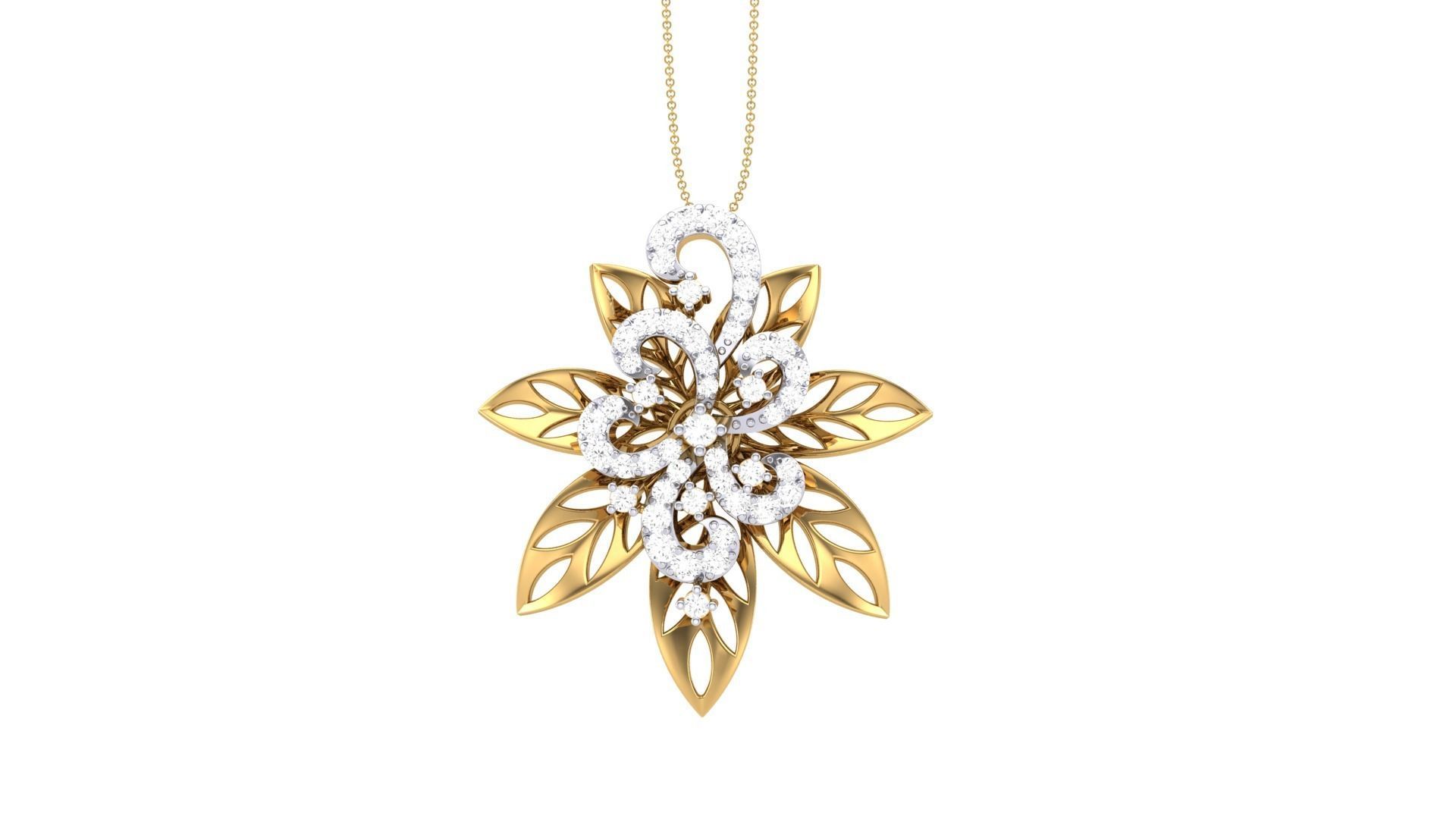 Earring Pendant Set 3dm STL OBJ FBX Renders Details 3D print model_10