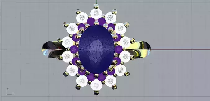 Anello cestino ovale 2 giri bt