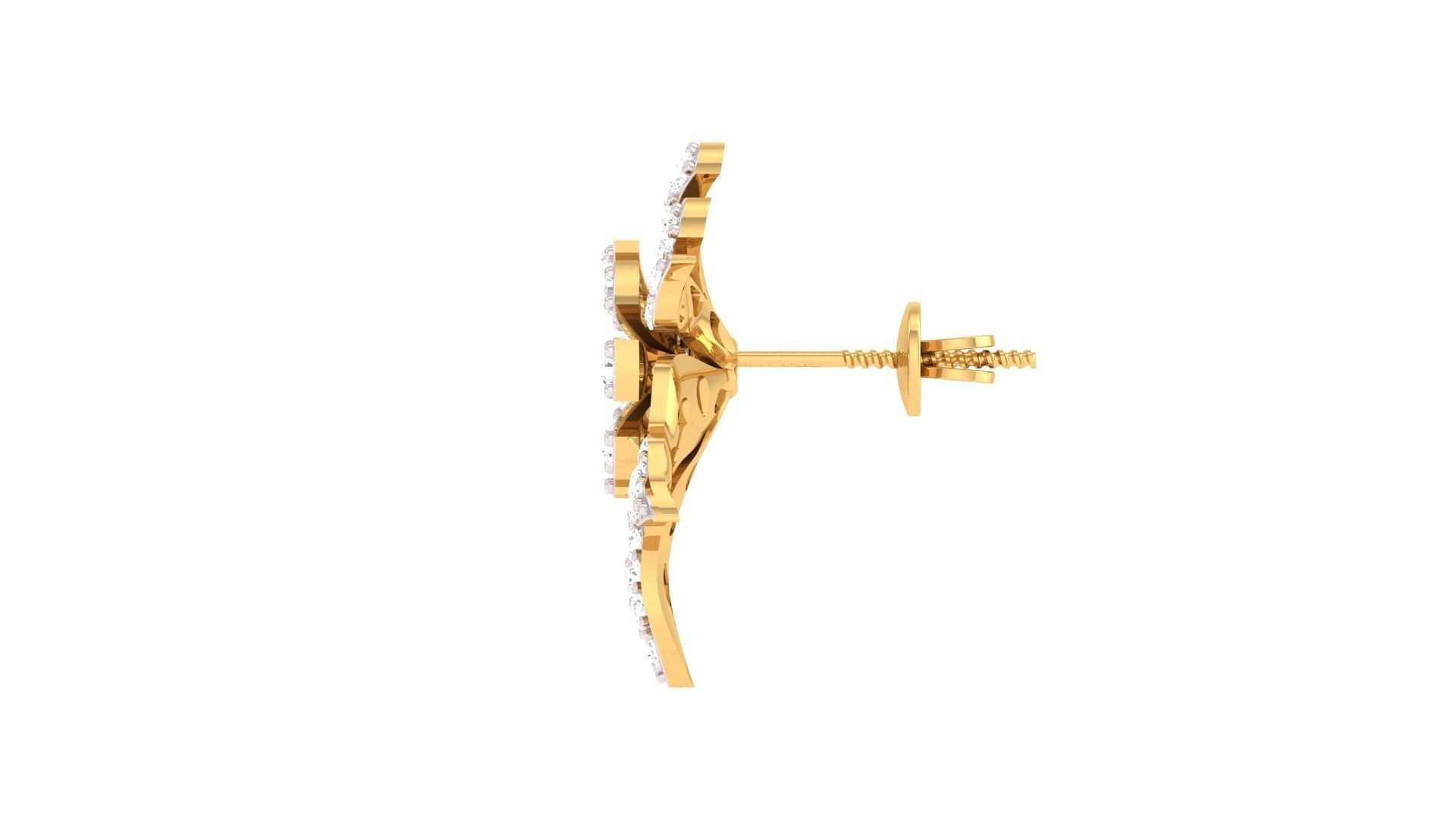 Earring Pendant Set 3dm STL OBJ FBX Renders Details 3D print model_2