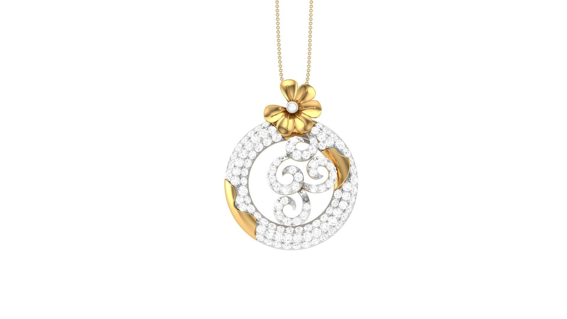 Earring Pendant Set 3dm STL OBJ FBX Renders Details 3D print model_7