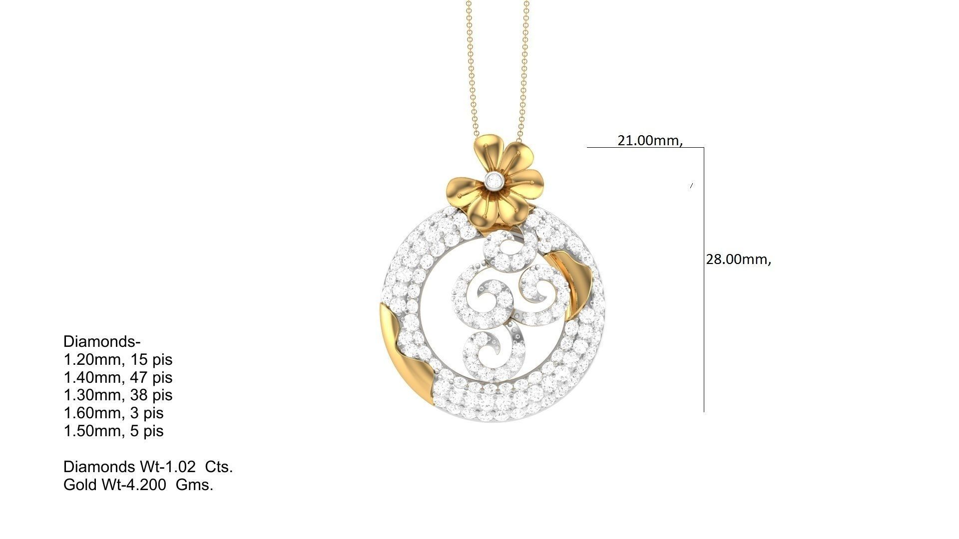 Earring Pendant Set 3dm STL OBJ FBX Renders Details 3D print model_8