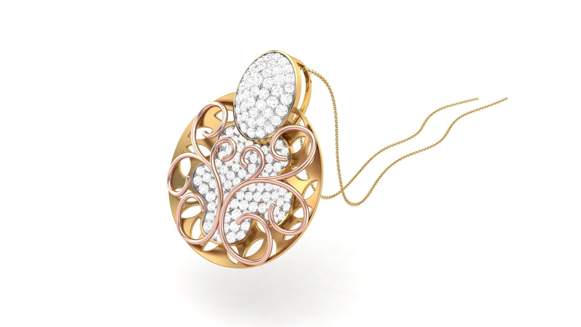 Earring Pendant Set 3dm STL OBJ FBX Renders Details 3D print model_10