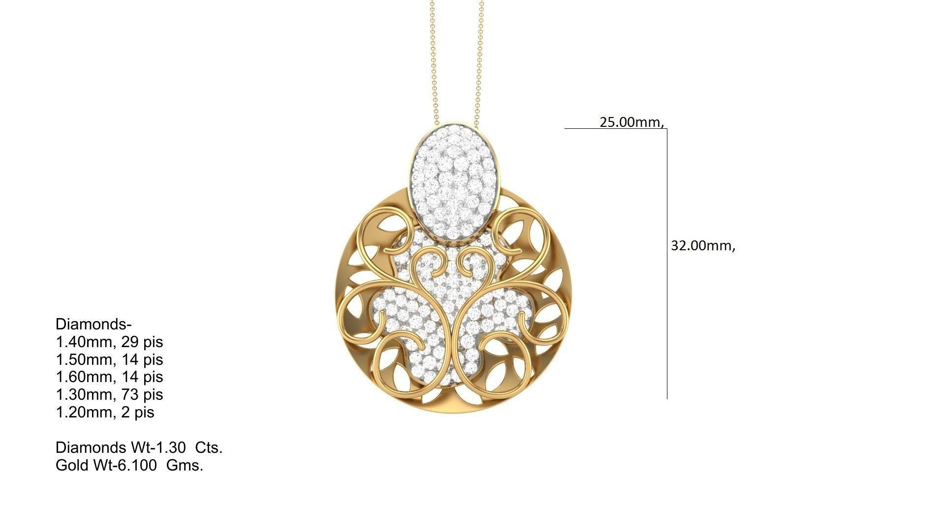 Earring Pendant Set 3dm STL OBJ FBX Renders Details 3D print model_8
