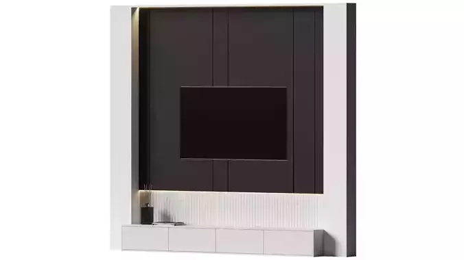 TV set 8 wall unit