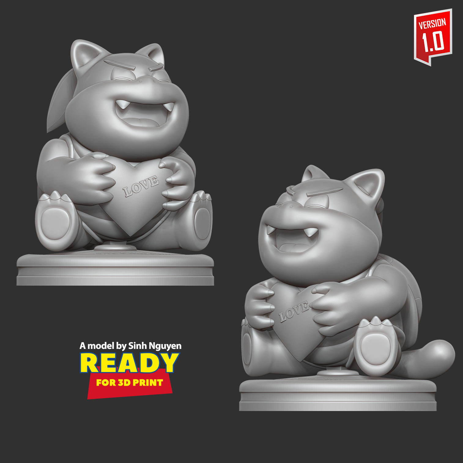 Cat Pom Pom 3D print model_6