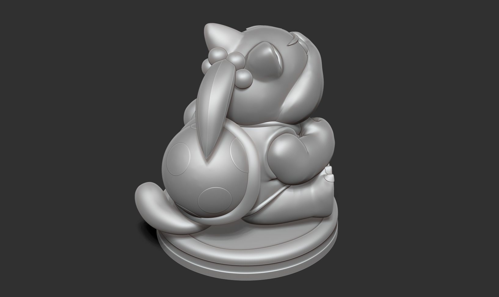 Cat Pom Pom 3D print model_8