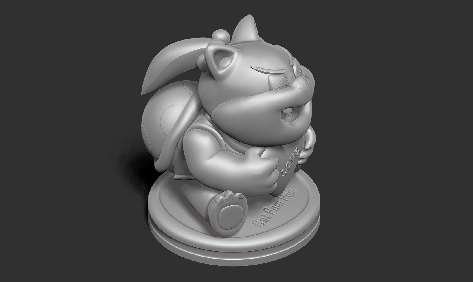 Cat Pom Pom 3D print model_14