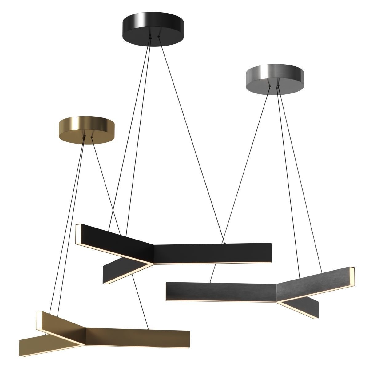 Resident - Tri Pendant 3D model_1