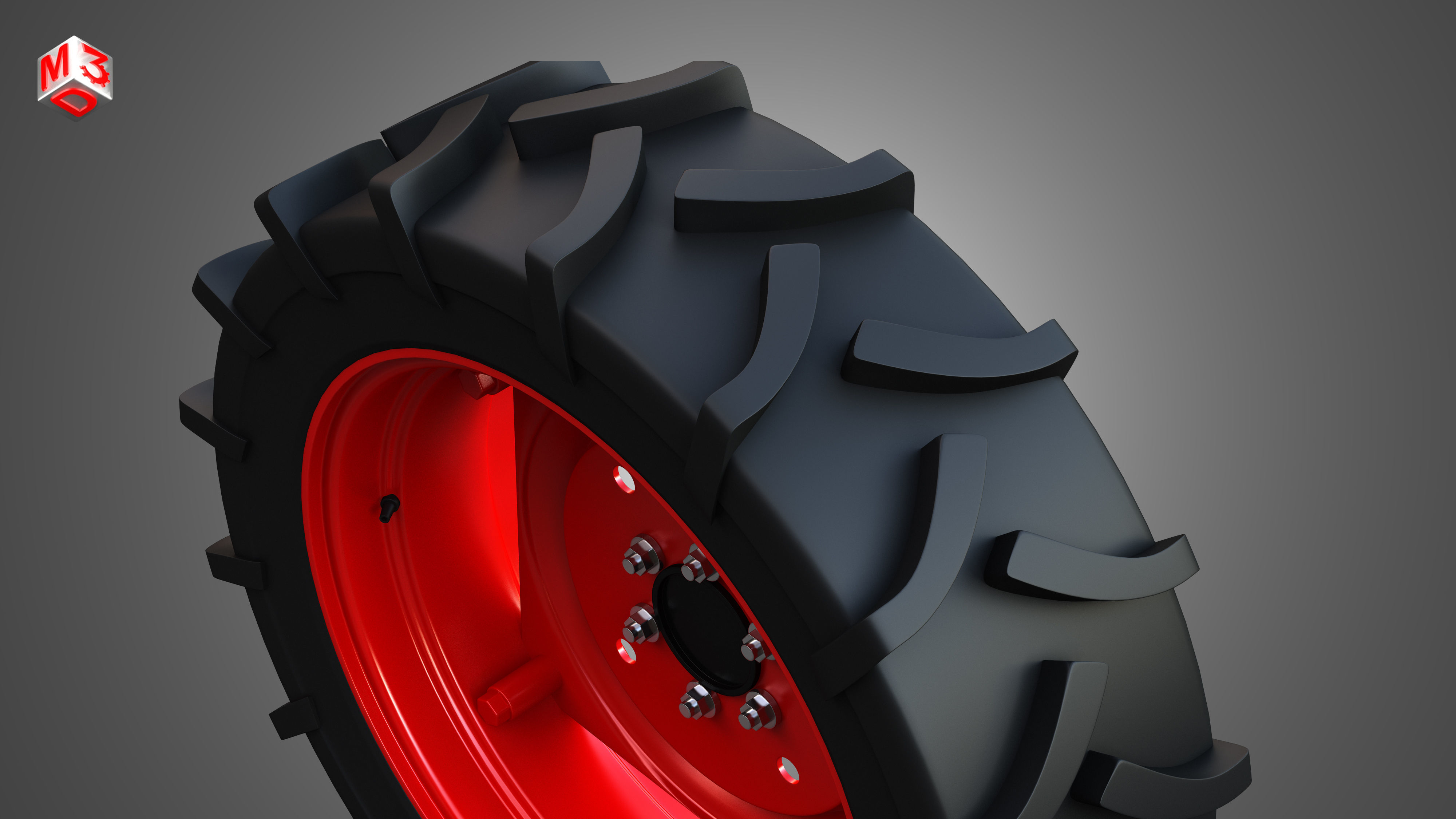 Jivo 365ti Wheel and Tire 3D model_10