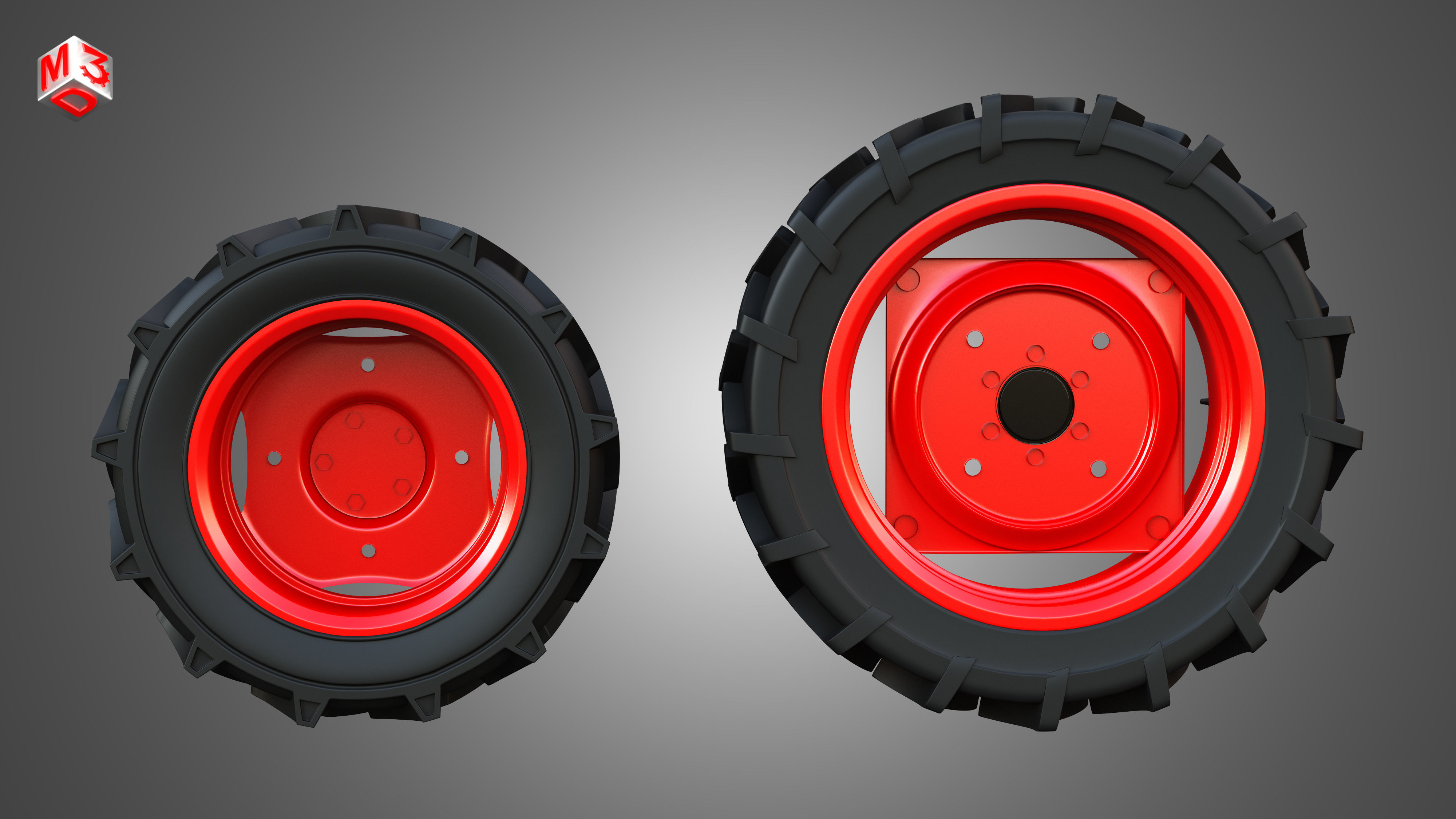 Jivo 365ti Wheel and Tire 3D model_9