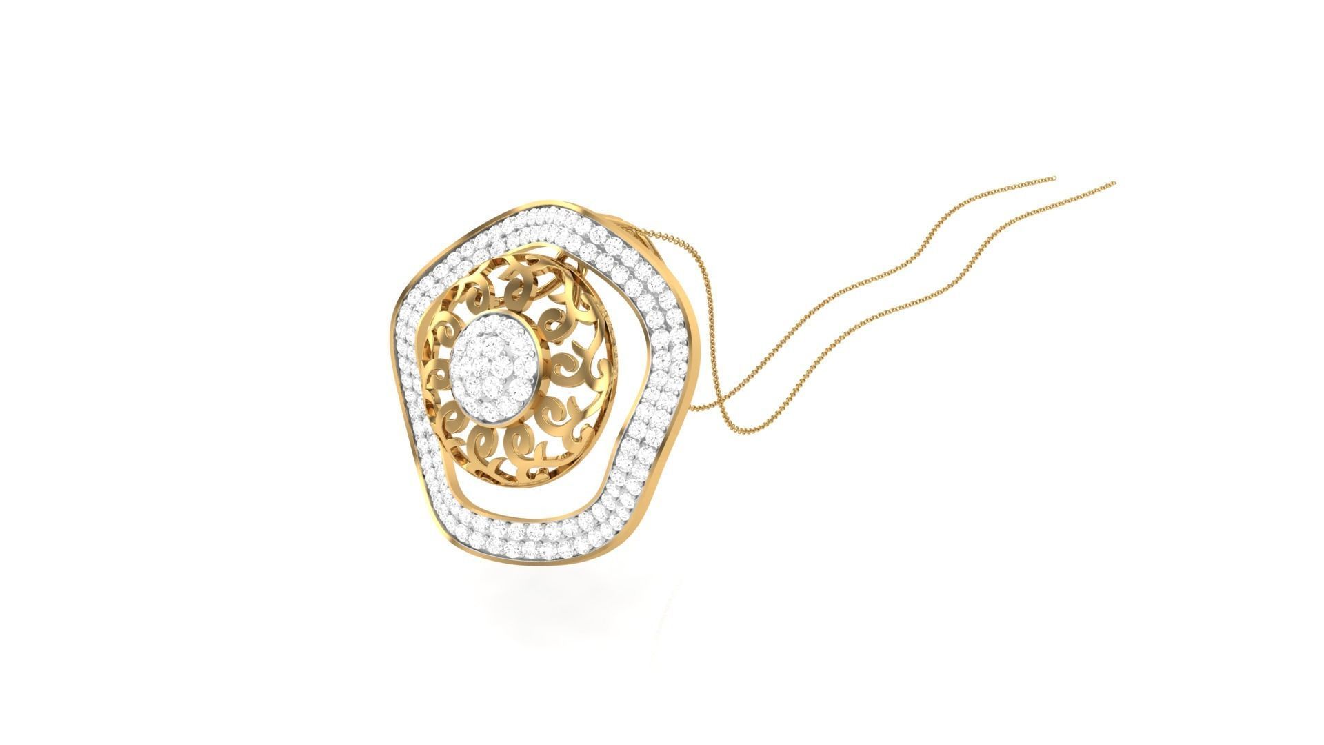 Earring Pendant Set 3dm STL OBJ FBX Renders Details 3D print model_11