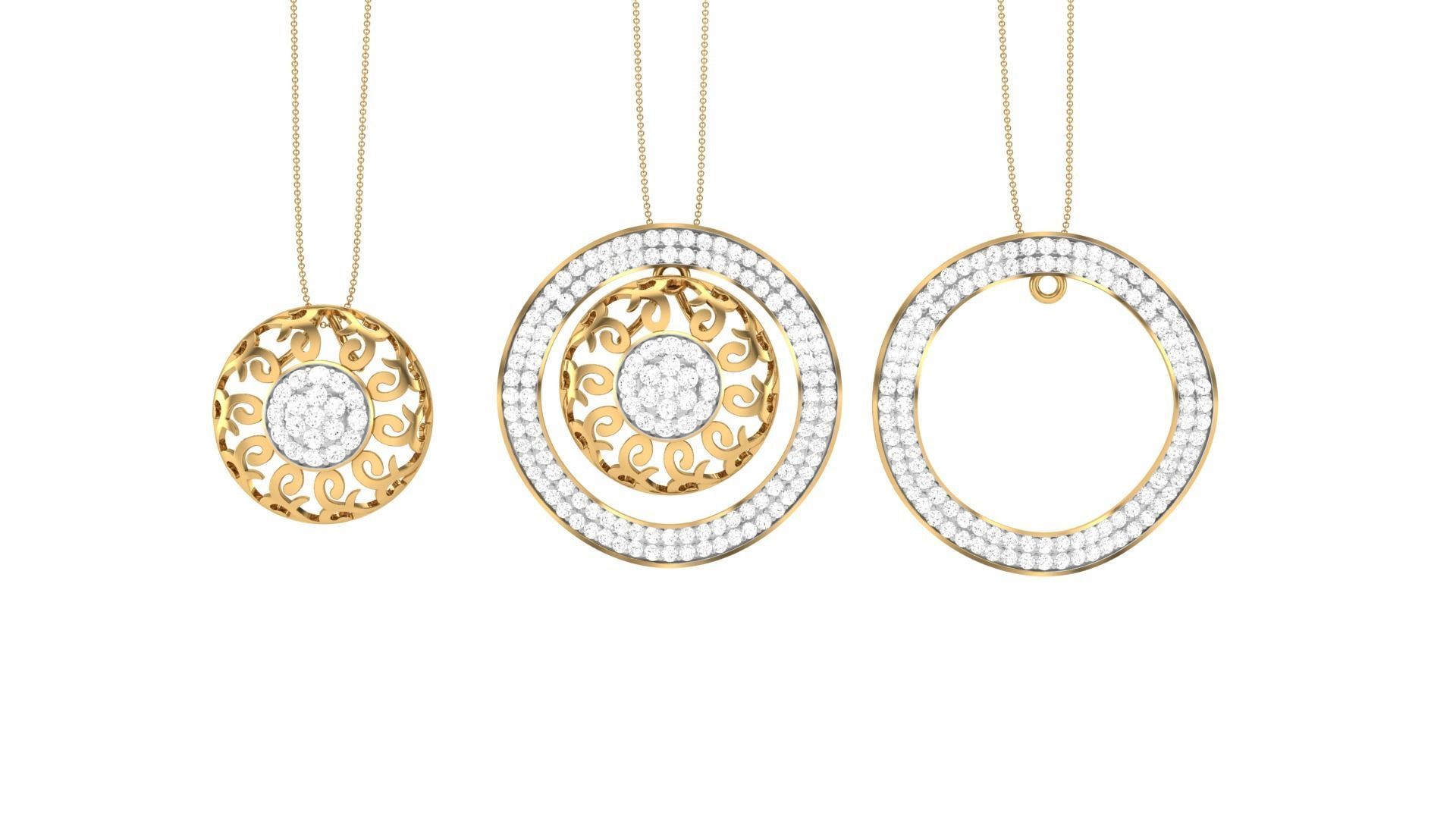 Earring Pendant Set 3dm STL OBJ FBX Renders Details 3D print model_12