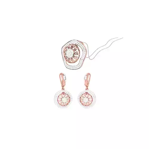 Earring Pendant Set 3dm STL OBJ FBX Renders Details