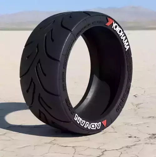 YOKOHAMA ADVAN A048 TIRES FOR 17 INCH RIMS 1-24 SCALE 3D print model