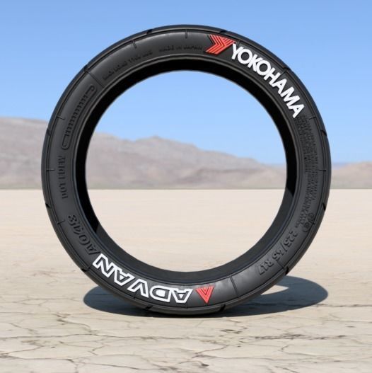 YOKOHAMA ADVAN A048 TIRES FOR 17 INCH RIMS 1-24 SCALE 3D print model_2