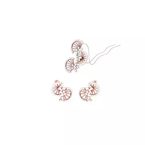 Earring Pendant Set 3dm STL OBJ FBX Renders Details