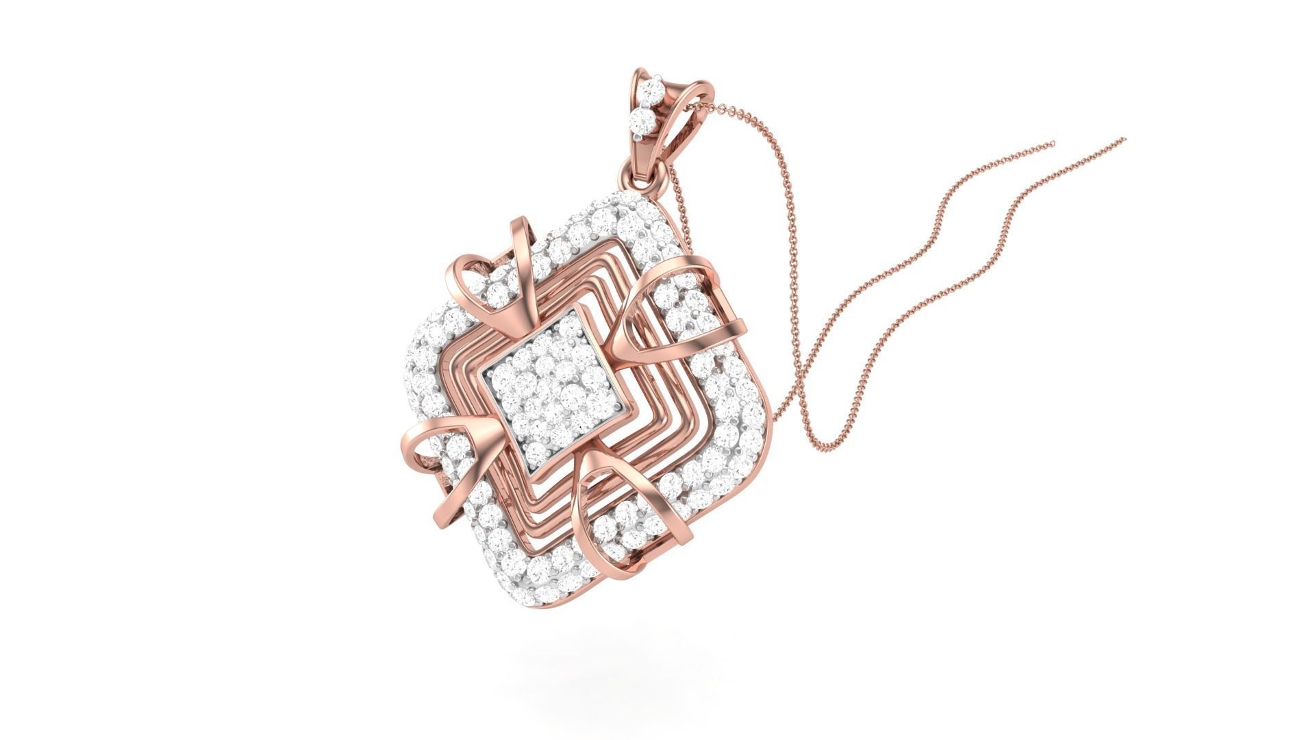 Earring Pendant Set 3dm STL OBJ FBX Renders Details 3D print model_11