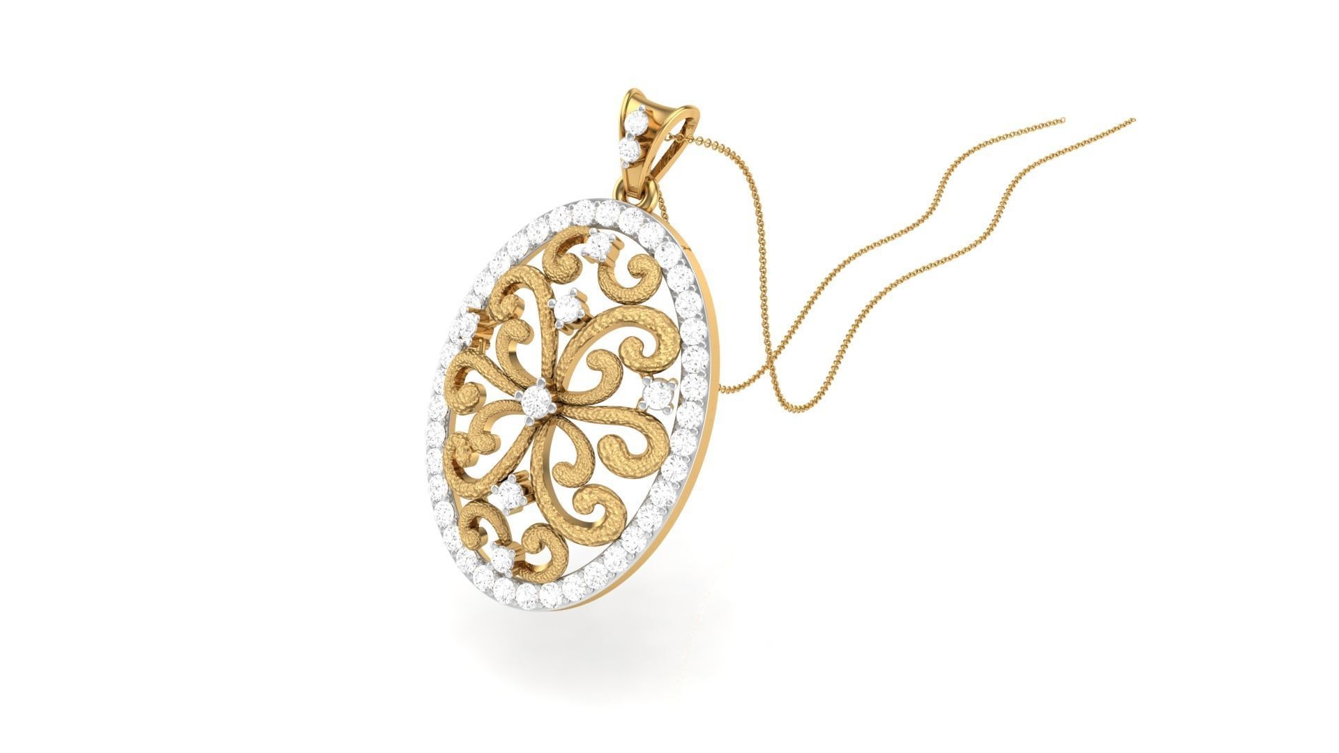 Earring Pendant Set 3dm STL OBJ FBX Renders Details 3D print model_8