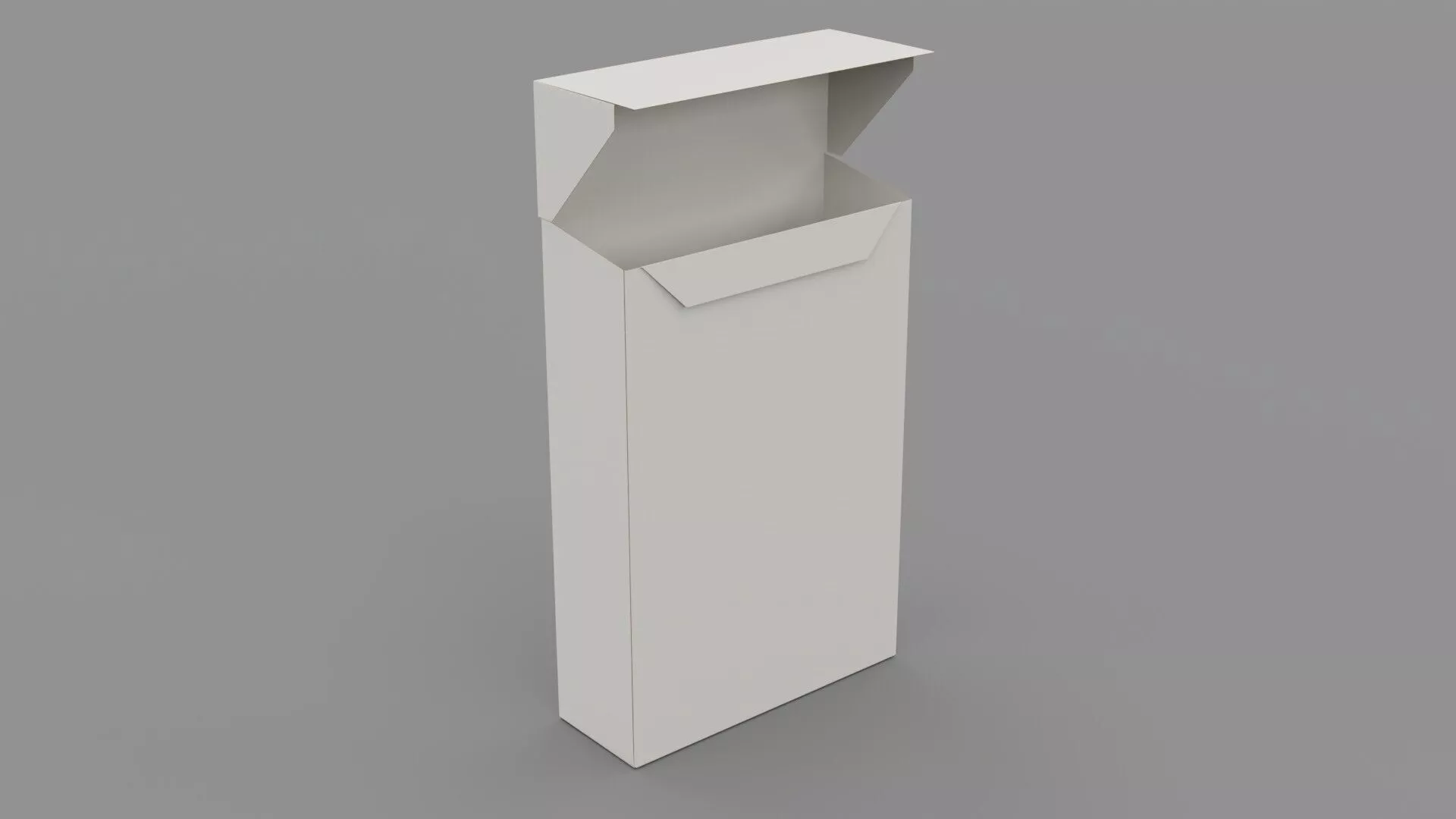Empty packages chewing-gum box Low-poly 3D model
