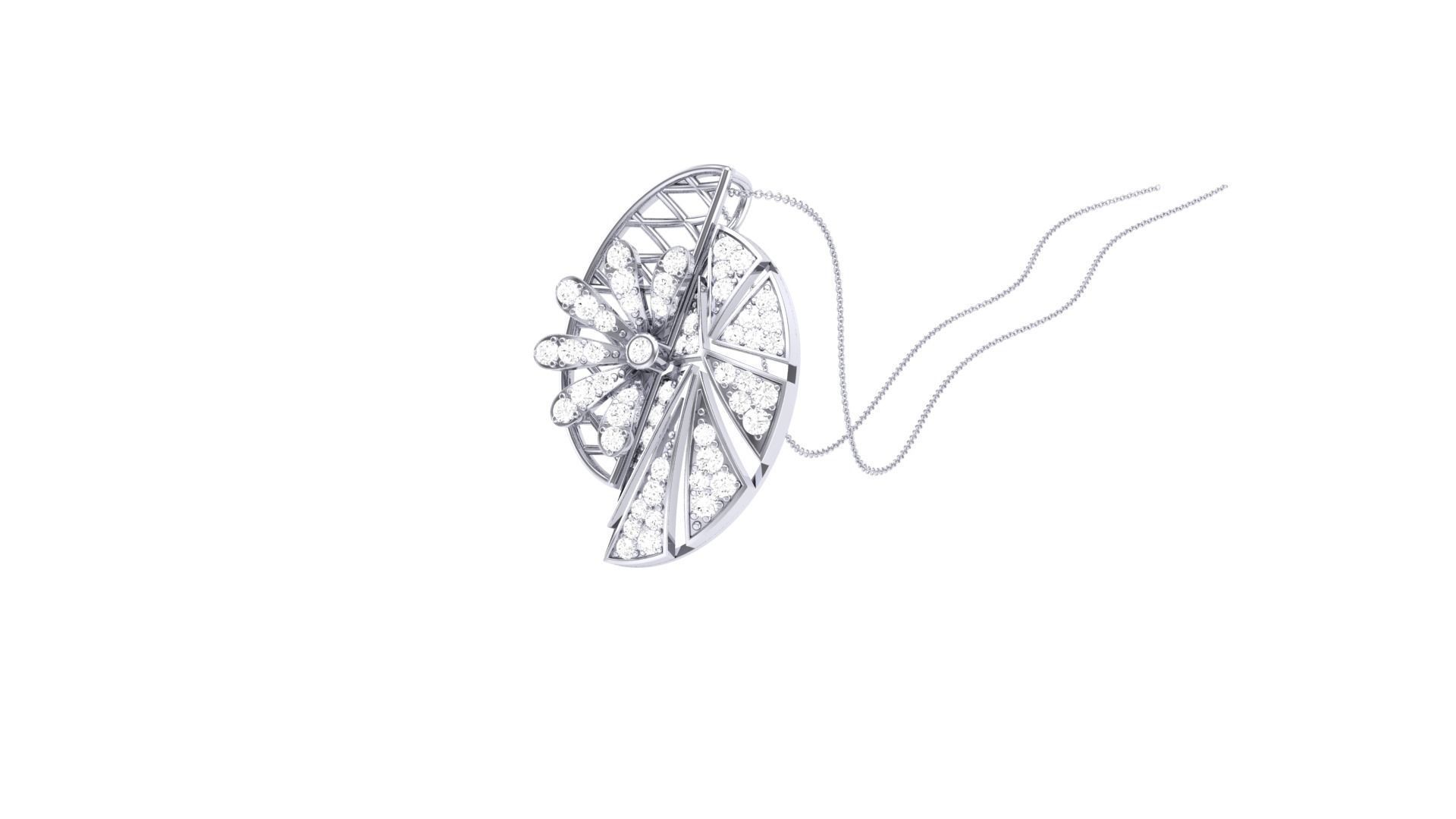 Earring Pendant Set 3dm STL OBJ FBX Renders Details 3D print model_8