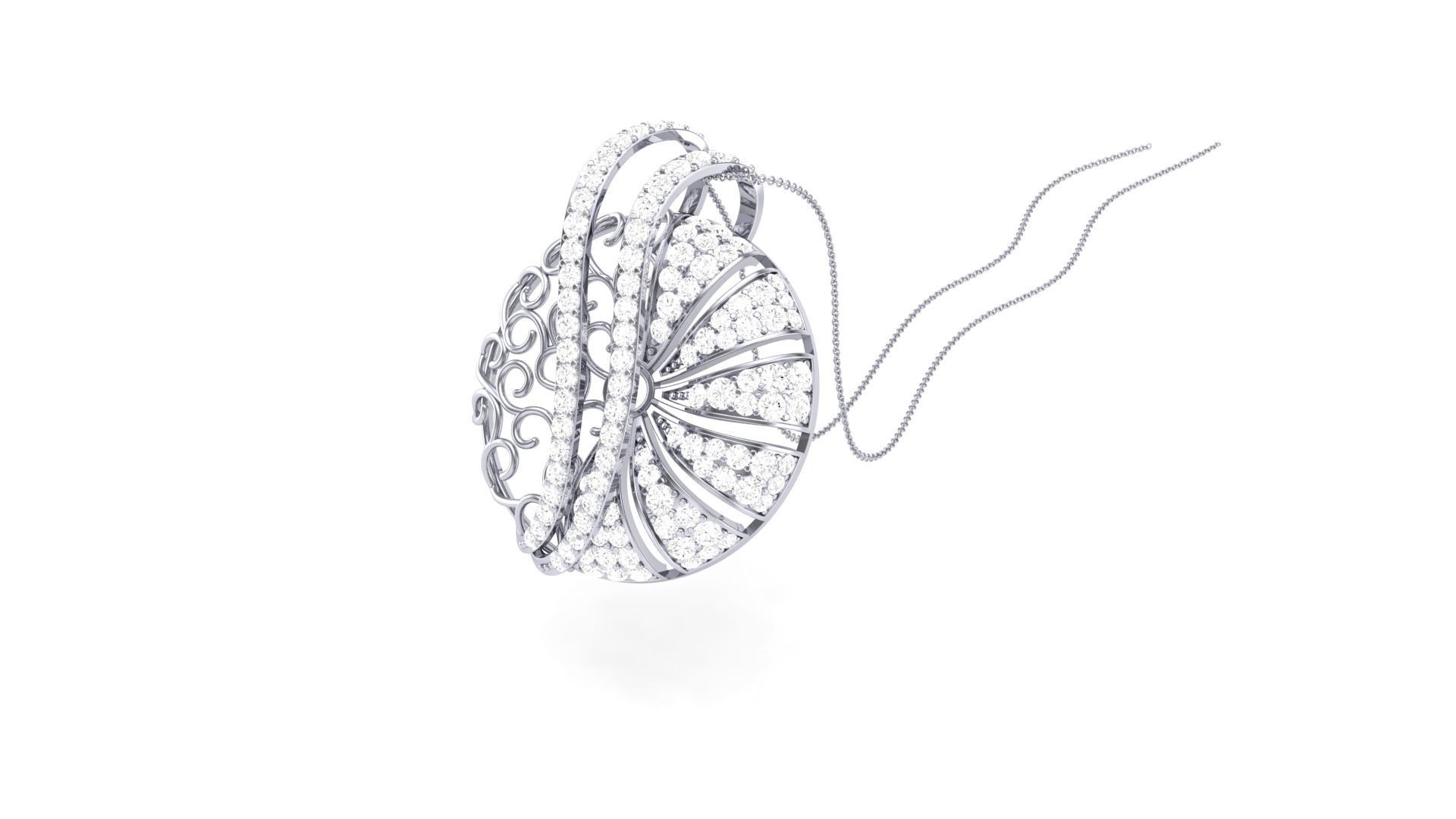 Earring Pendant Set 3dm STL OBJ FBX Renders Details 3D print model_9