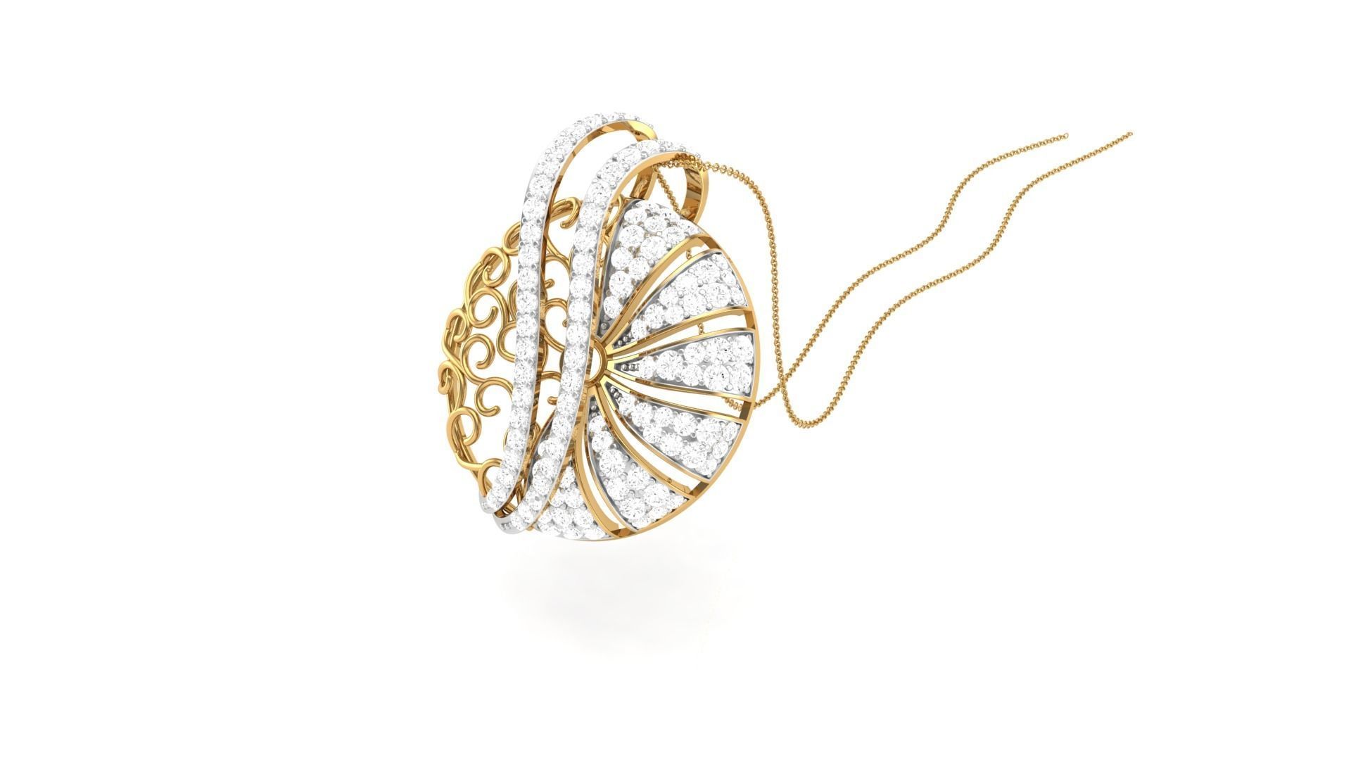 Earring Pendant Set 3dm STL OBJ FBX Renders Details 3D print model_12