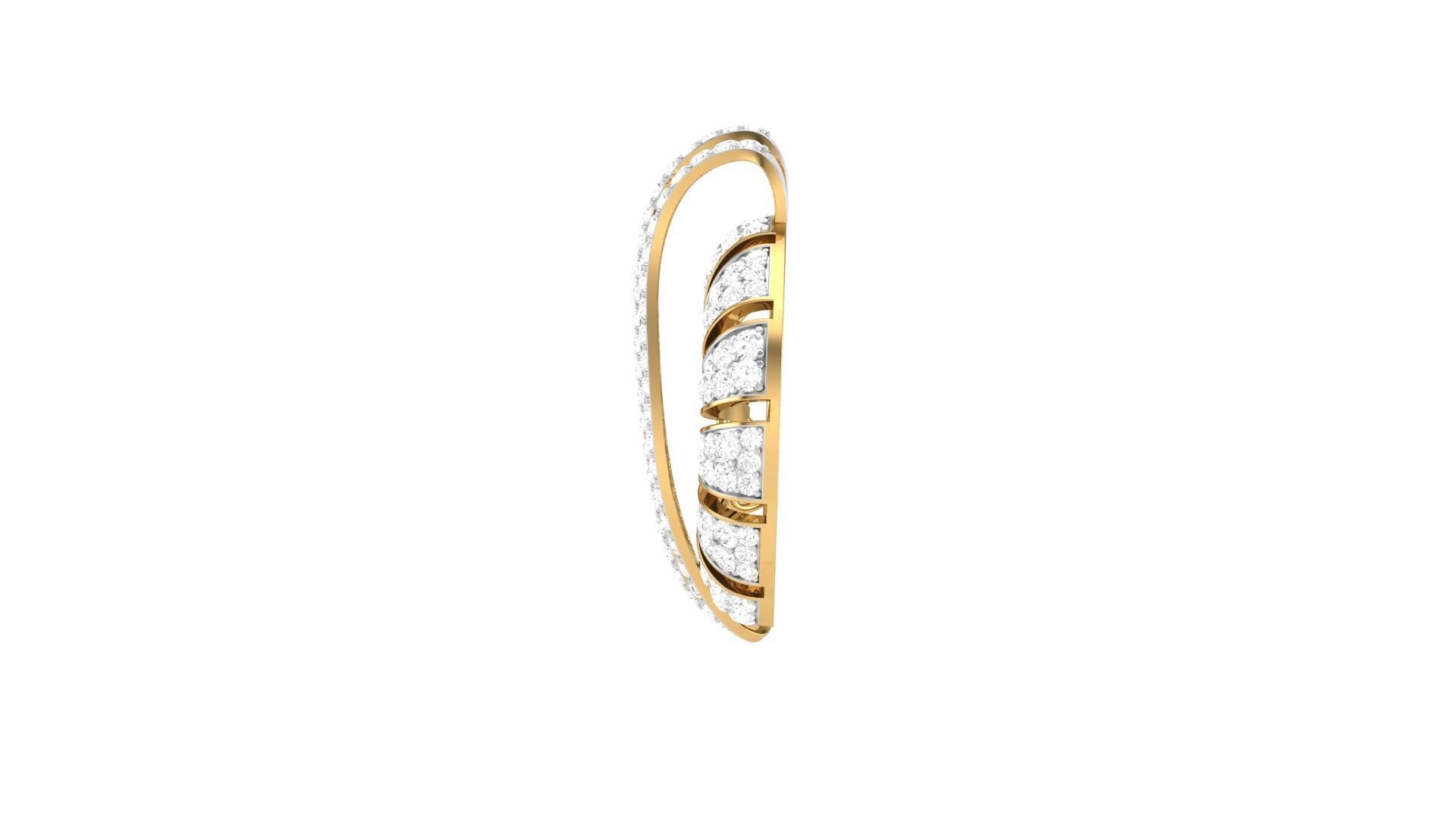 Earring Pendant Set 3dm STL OBJ FBX Renders Details 3D print model_8