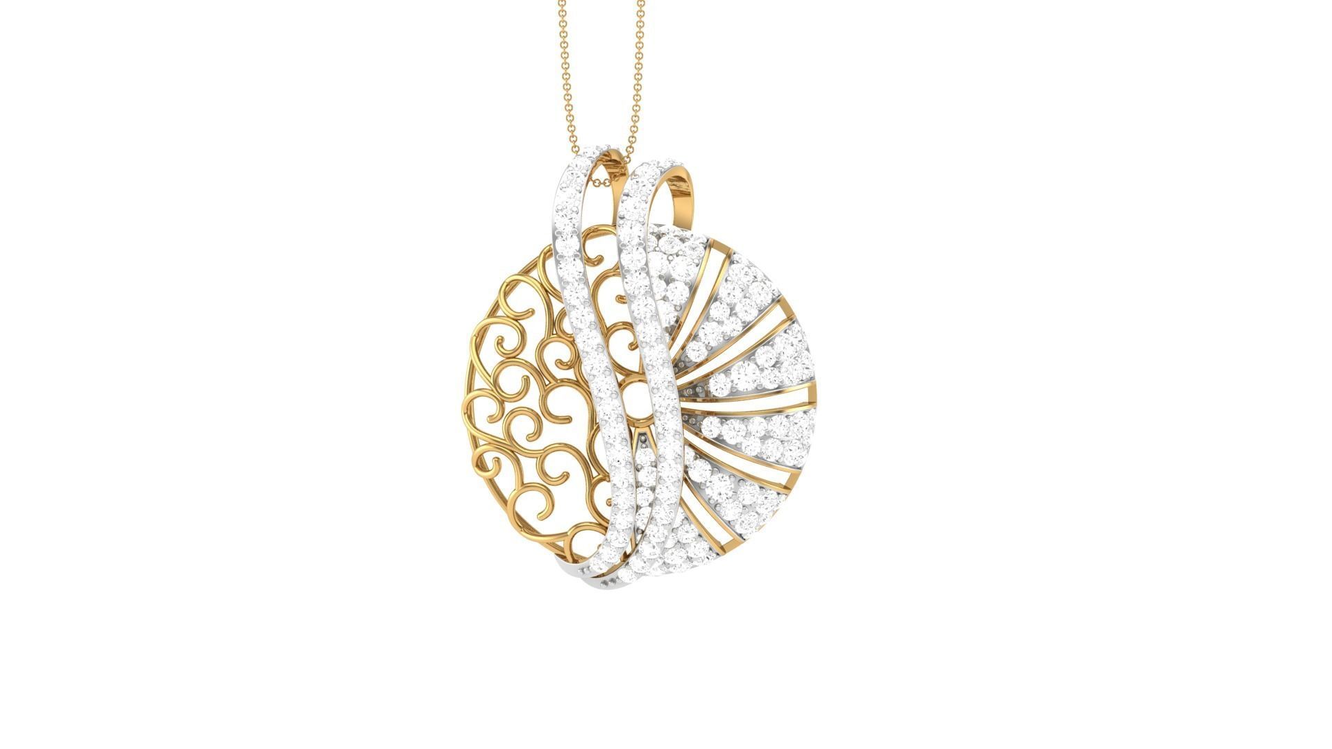 Earring Pendant Set 3dm STL OBJ FBX Renders Details 3D print model_11