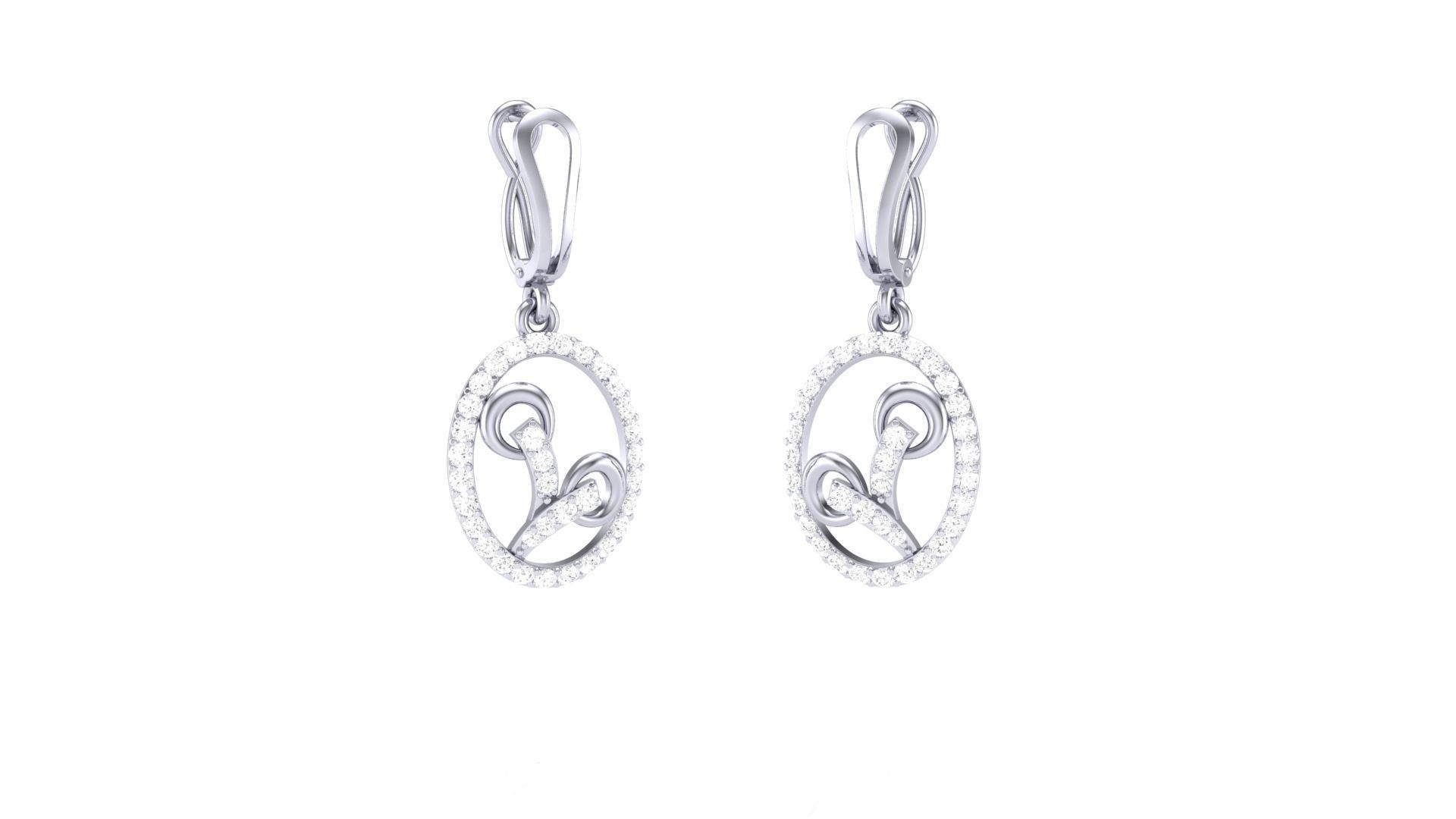 Earring Pendant Set 3dm STL OBJ FBX Renders Details 3D print model_4