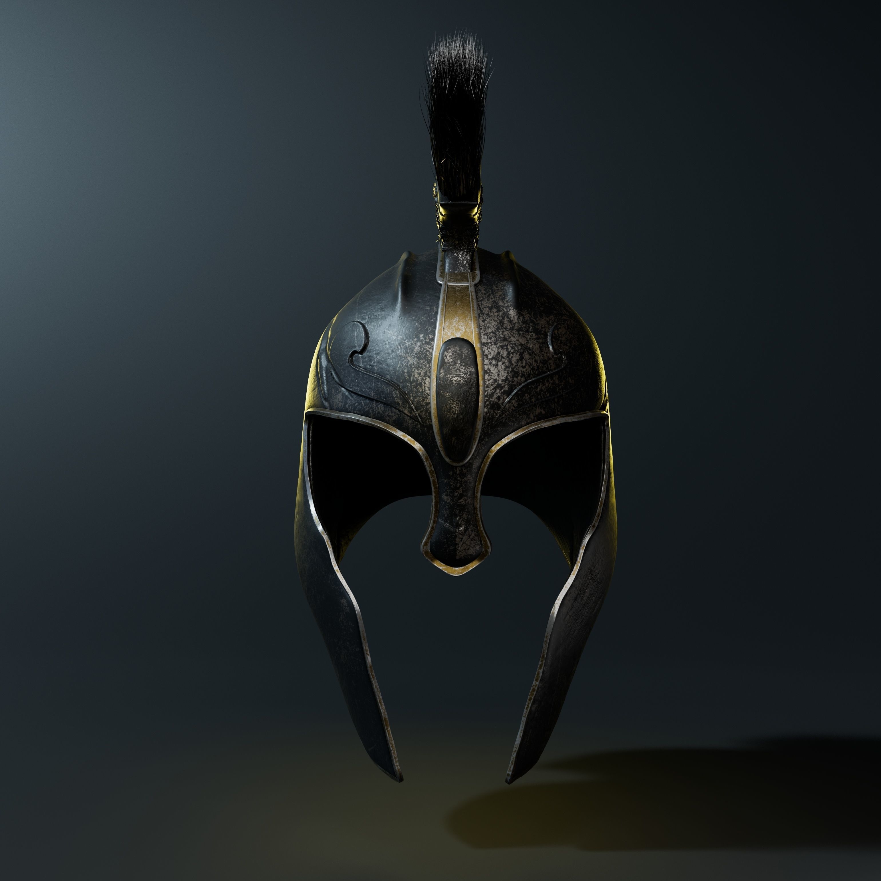 Helmet of Achilles 3D model 3D model_1