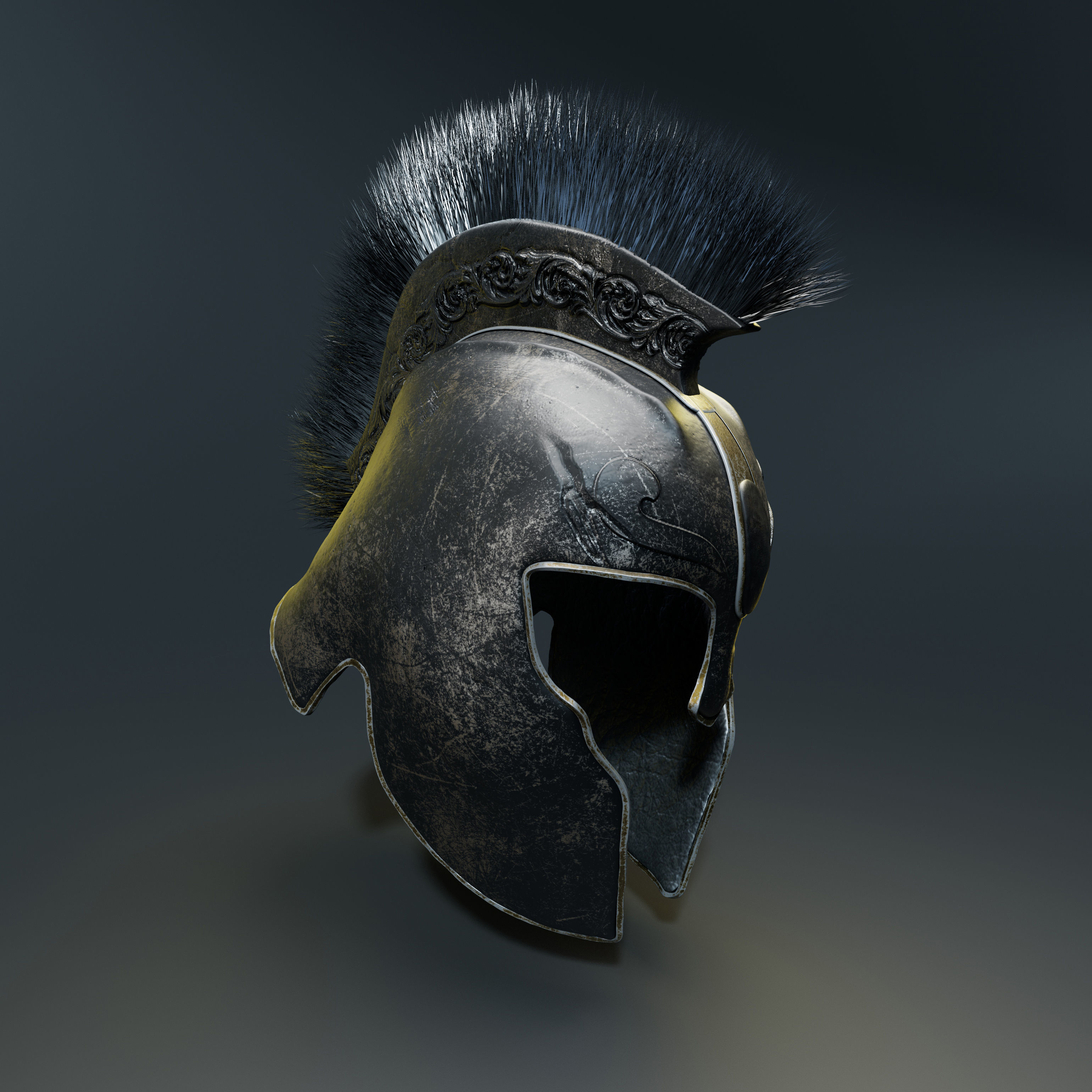 Helmet of Achilles 3D model 3D model_3