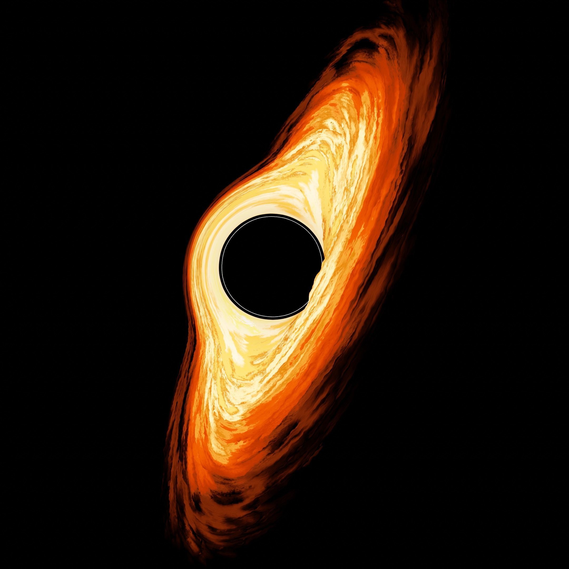 Animated Blackhole Blender Project File 3D model_4