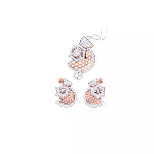 Earring Pendant Set 3dm STL OBJ FBX Renders Details
